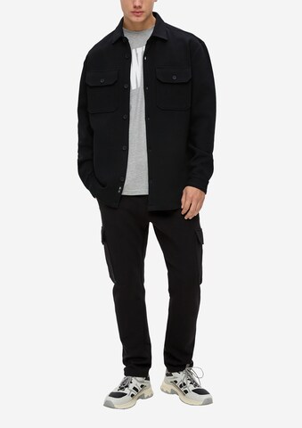 QS Regular fit Button Up Shirt in Black