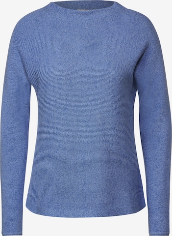 CECIL Sweater 'Mouliné' in Blue: front