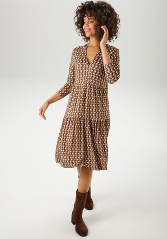 Aniston CASUAL Dress in Brown