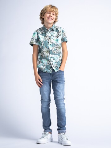 Petrol Industries Regular Fit Hemd 'Old Orchard' in Blau