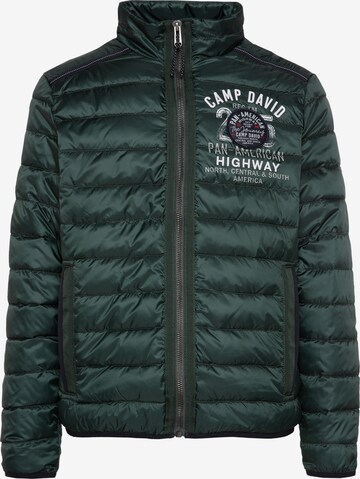 CAMP DAVID Winter Jacket in Green: front