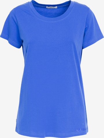 Influencer T-Shirt in Blau: predná strana