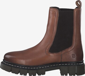 s.Oliver Chelsea boots in Brown