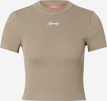 T-shirt Superdry en marron : devant