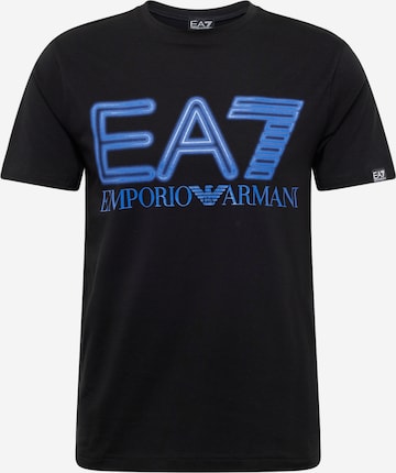 T-Shirt EA7 Emporio Armani en noir : devant