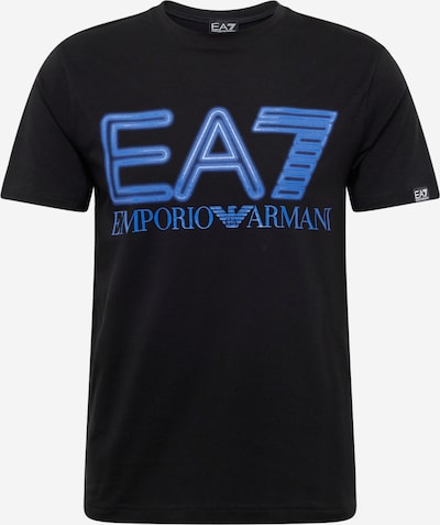 EA7 Emporio Armani Camiseta en azul real / azul pastel / negro / blanco, Vista del producto