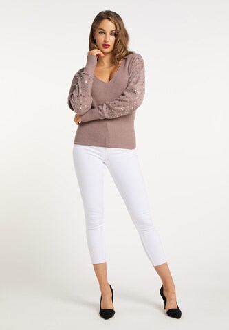 Pull-over faina en marron