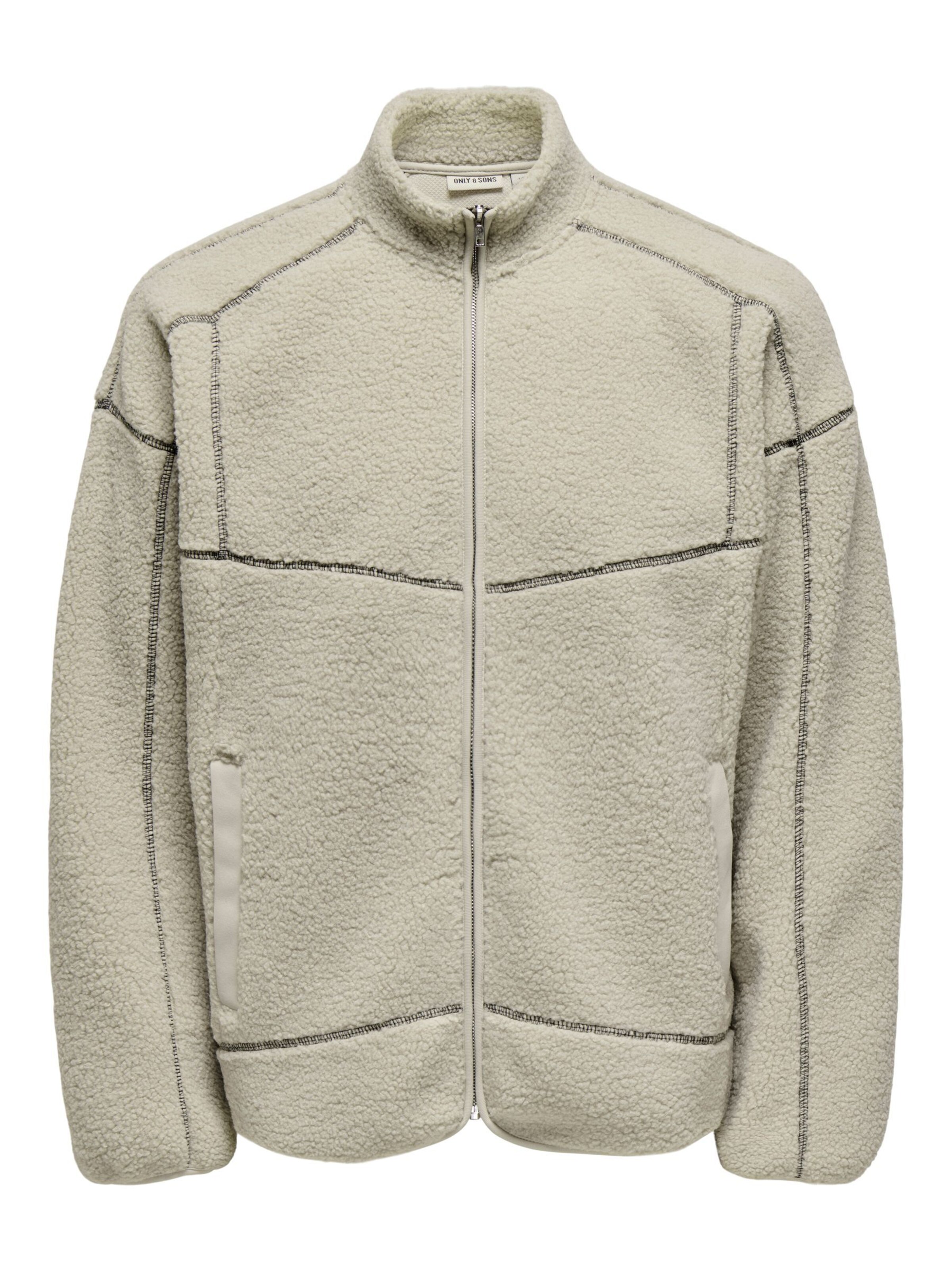 Only & Sons Tussenjas in Beige: voorkant