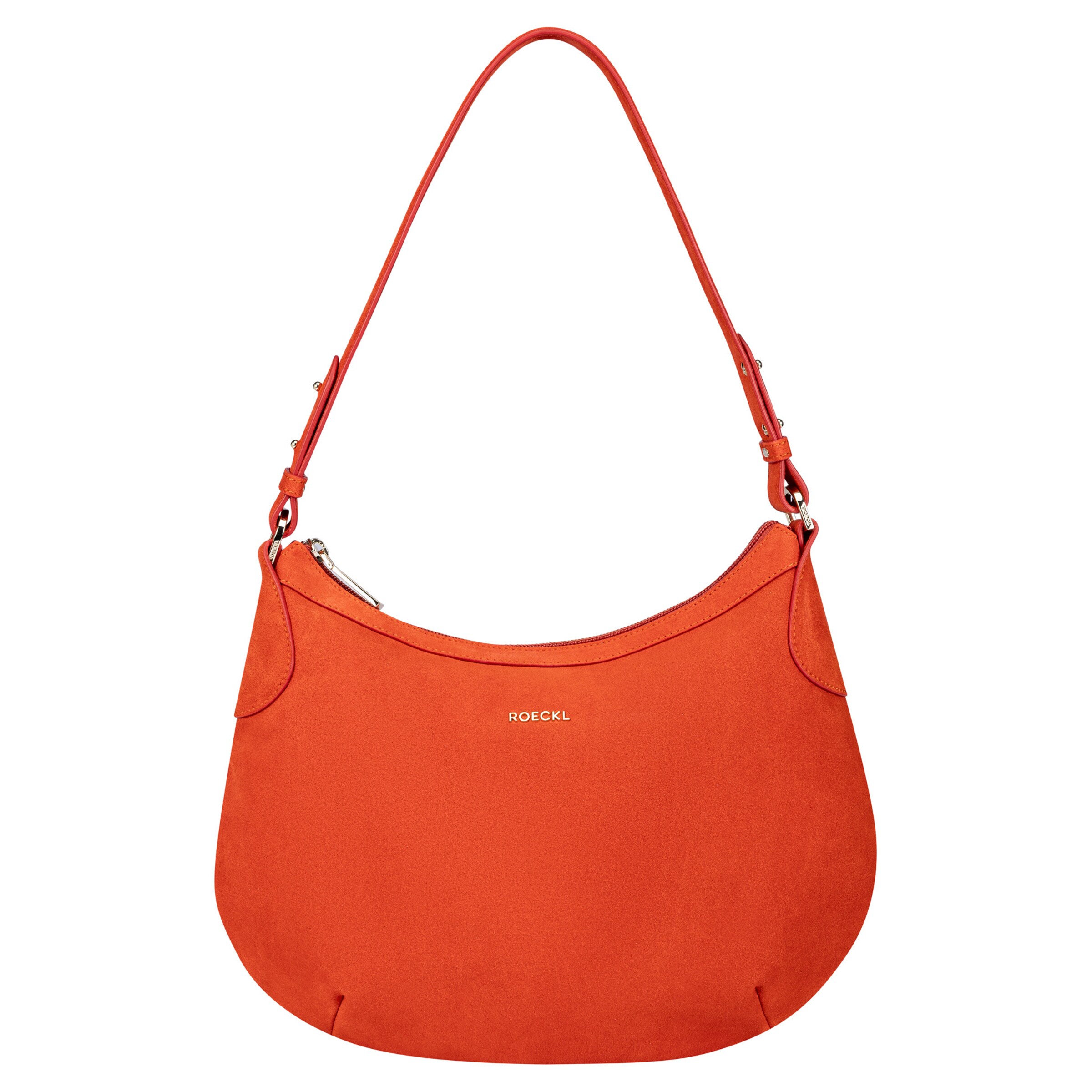 Roeckl Tasche 'LIBERTY SCHULTERTASCHE NUBUK SMALL' in Orange: Vorderseite