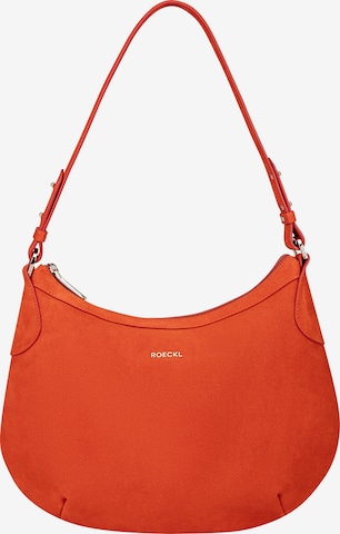 Roeckl Tasche 'LIBERTY SCHULTERTASCHE NUBUK SMALL' in Orange: Vorderseite