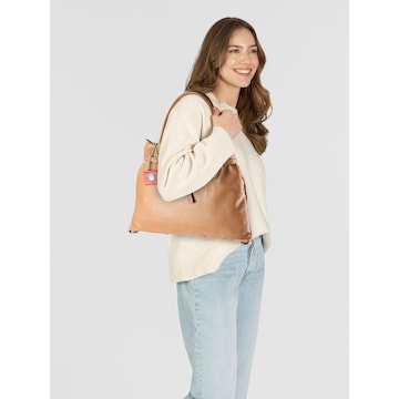 Gabs Schultertasche 'Elif' in Braun: Vorderseite