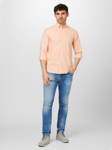 BOSS Regular fit Overhemd 'Rickert' in Oranje