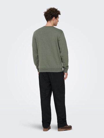 Coupe regular Sweat-shirt 'ONSCeres' Only & Sons en gris