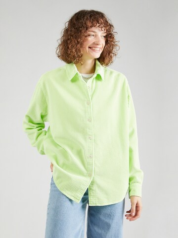 AMERICAN VINTAGE Blouse 'PADOW' in Groen: voorkant