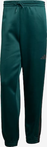 ADIDAS SPORTSWEAR Tapered Housut 'Stadium' värissä vihreä: etupuoli