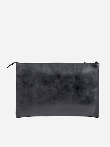 NEGOTIA Leather Laptoptas 'Notion 15.6 inch' in Zwart
