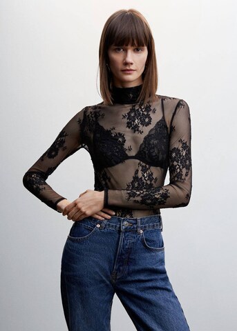 MANGO Shirt 'Norma' in Black: front