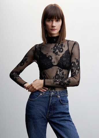 MANGO Shirt 'Norma' in Schwarz: predná strana