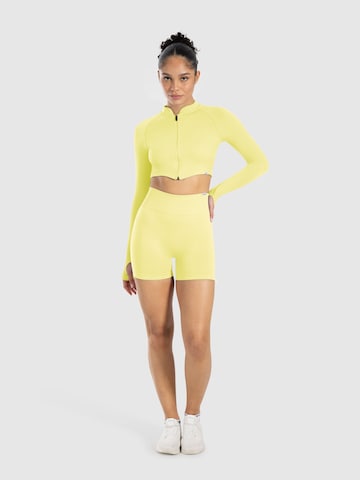 Coupe slim Pantalon de sport 'Phelia' Smilodox en jaune