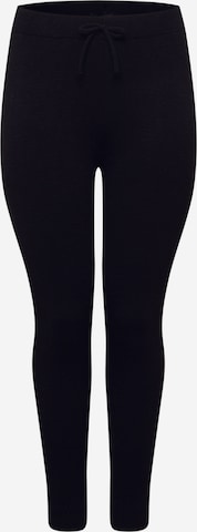 Dorothy Perkins Curve Tapered Trousers in Black: front