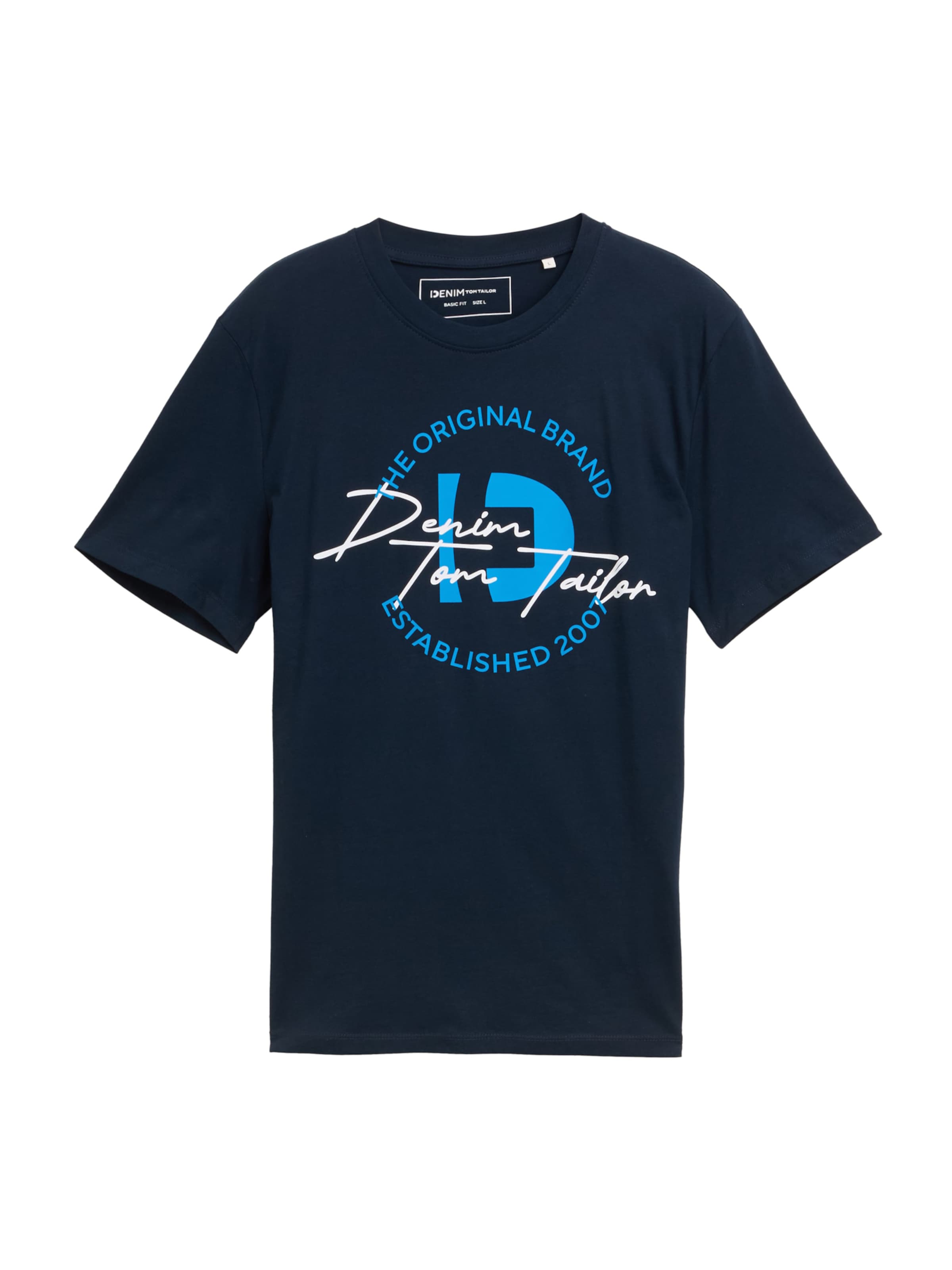 TOM TAILOR DENIM - Camiseta en azul: frente