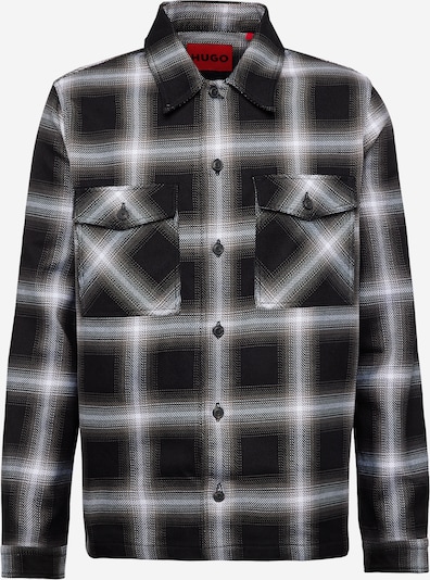 HUGO Paita 'Enalu' värissä tummanharmaa / musta / valkoinen, Tuotenäkymä