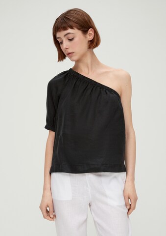 s.Oliver Bluse in Schwarz: Vorderseite