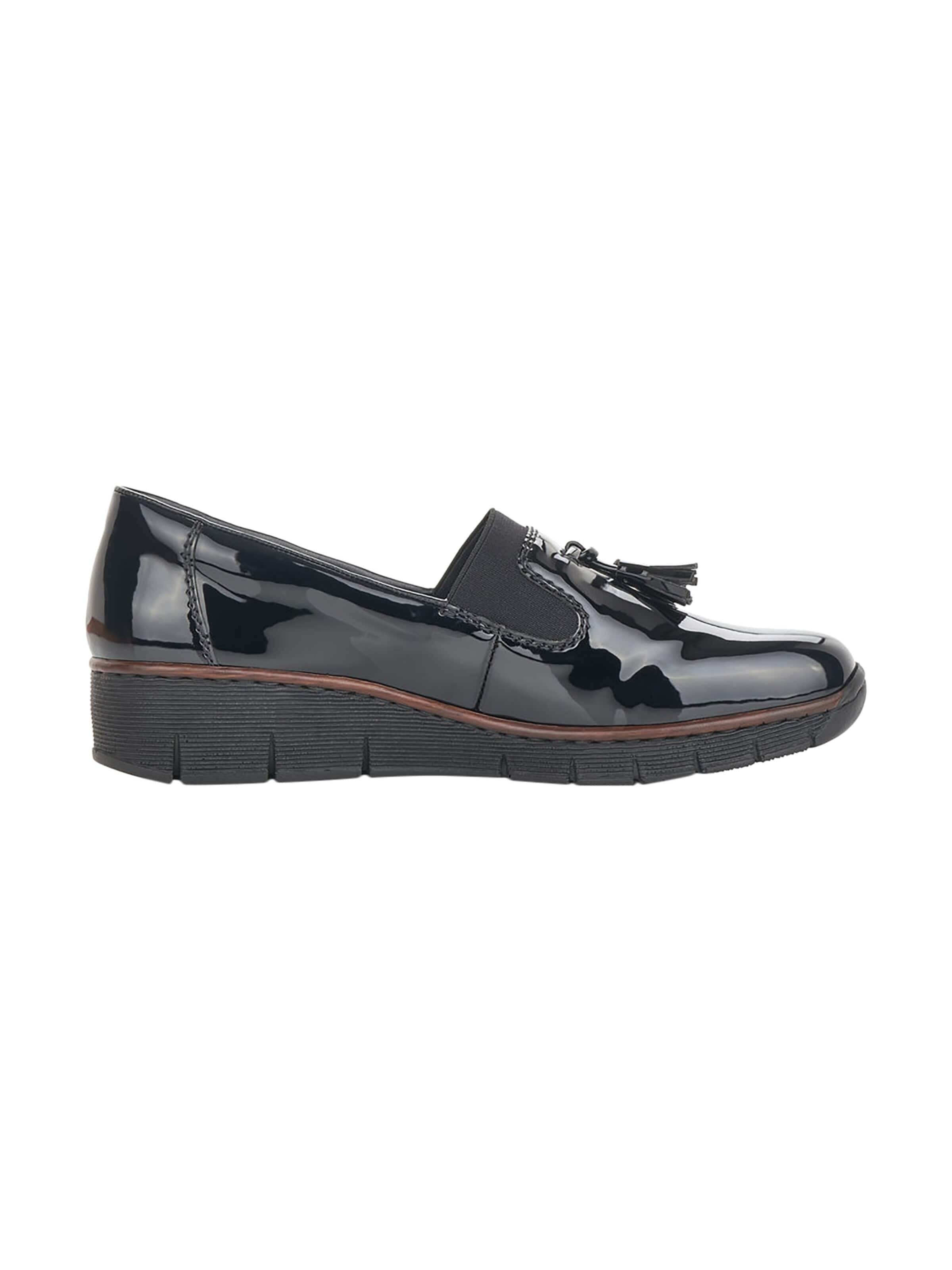 Slipper 'Softlack-Slipper' di Rieker in nero