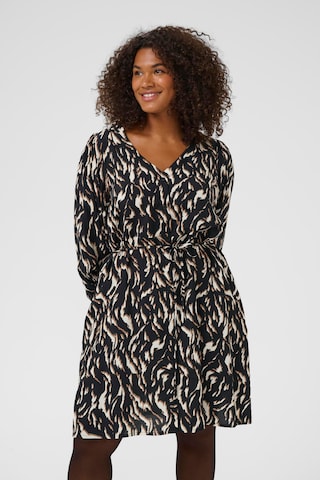 KAFFE CURVE Dress 'Milina' in Black: front