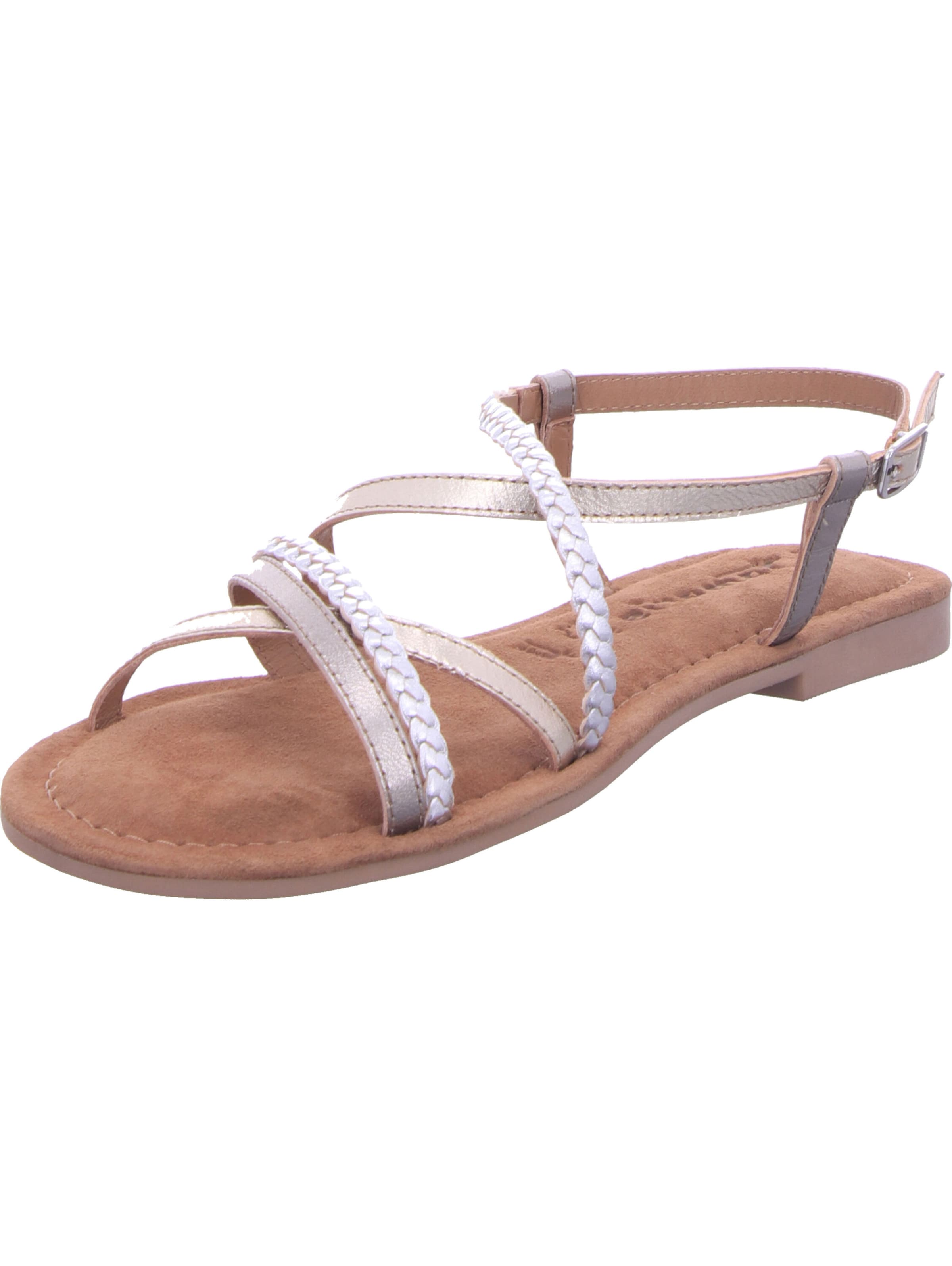 Tamaris Strap Sandals in Beige: front