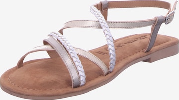 Tamaris - Sandalias con hebilla en beige: frente