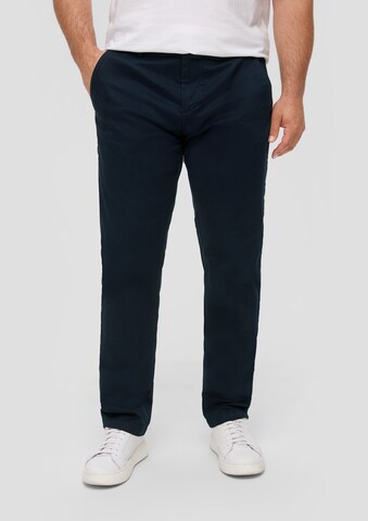 s.Oliver Men Big Sizes Regular Chino Pants in Blue: front