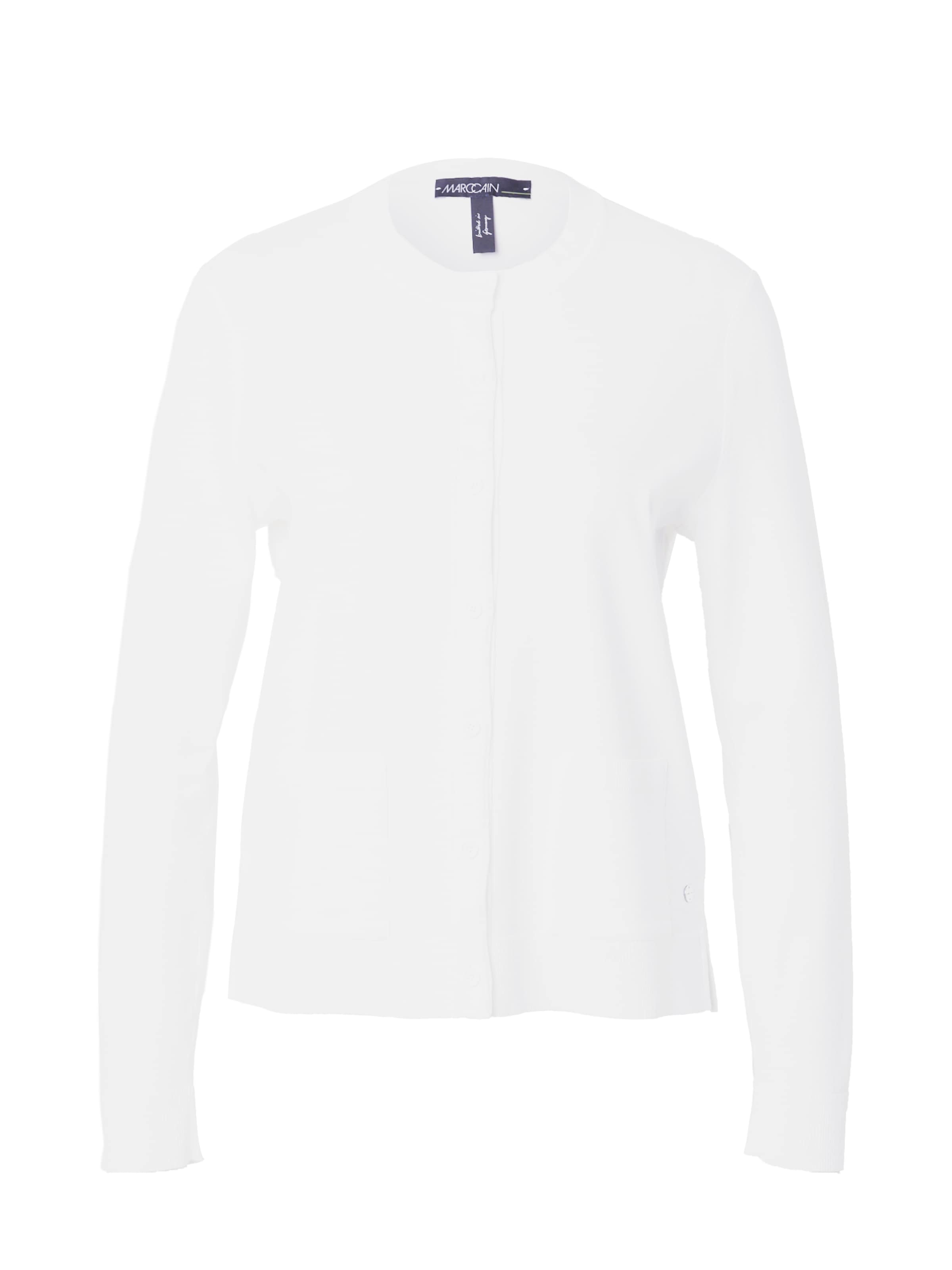 Marc Cain - Casaco de malha em branco: frente