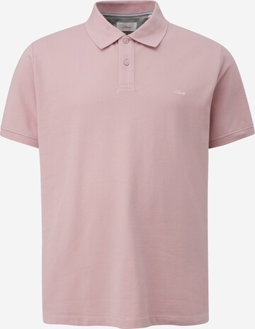 s.Oliver Men Big Sizes Shirt in Pink: front