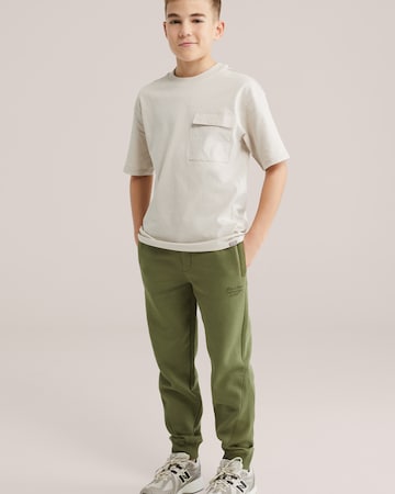 WE Fashion Tapered Trousers in Green