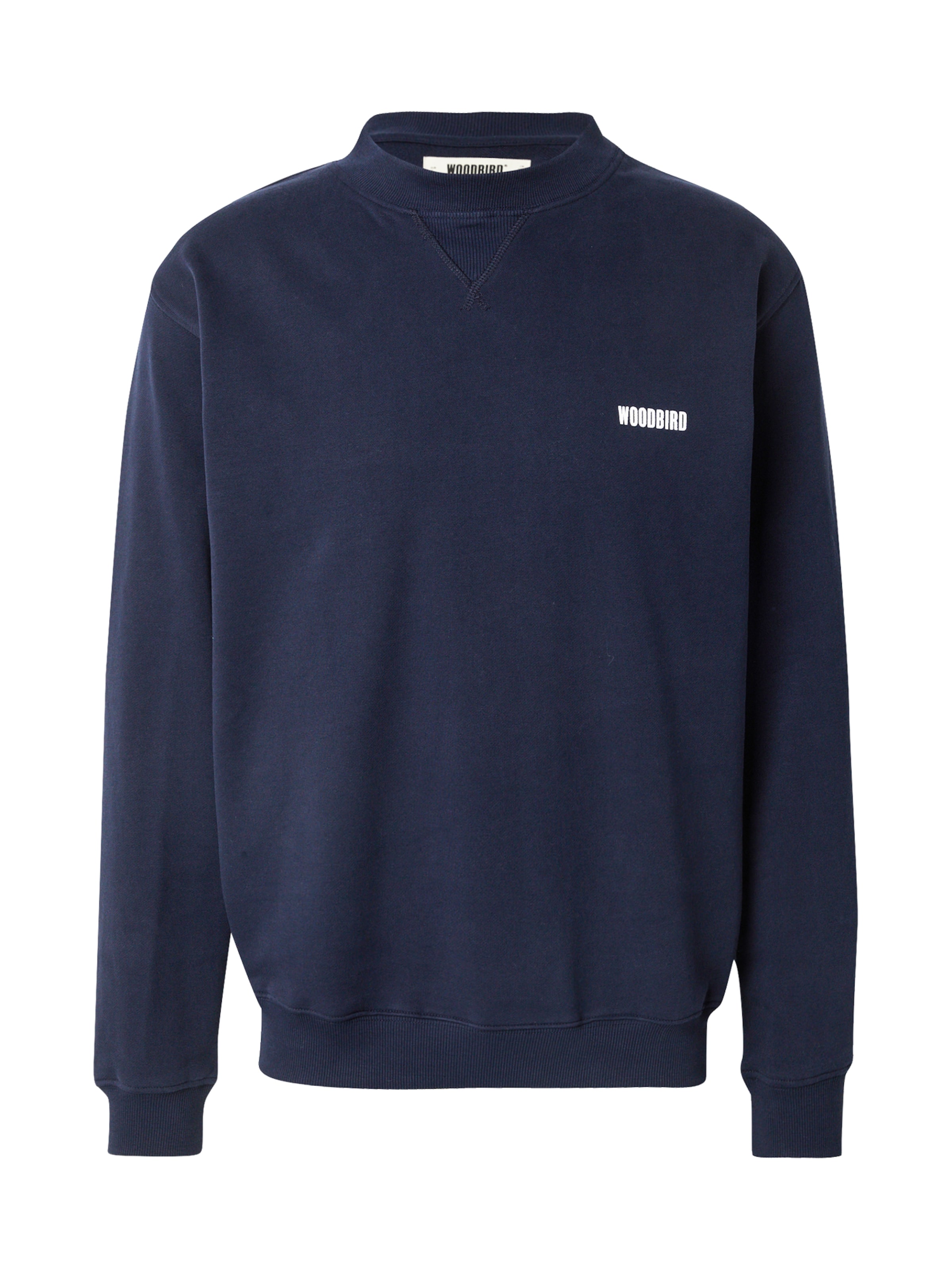 Sweat-shirt 'Cane' Woodbird en bleu : devant