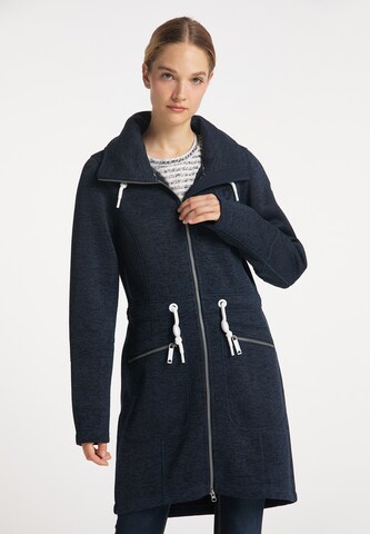 DreiMaster Maritim Fleece jas in Blauw: voorkant