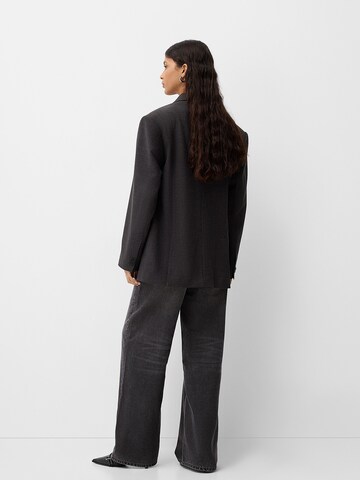 Wide Leg Jean Bershka en gris