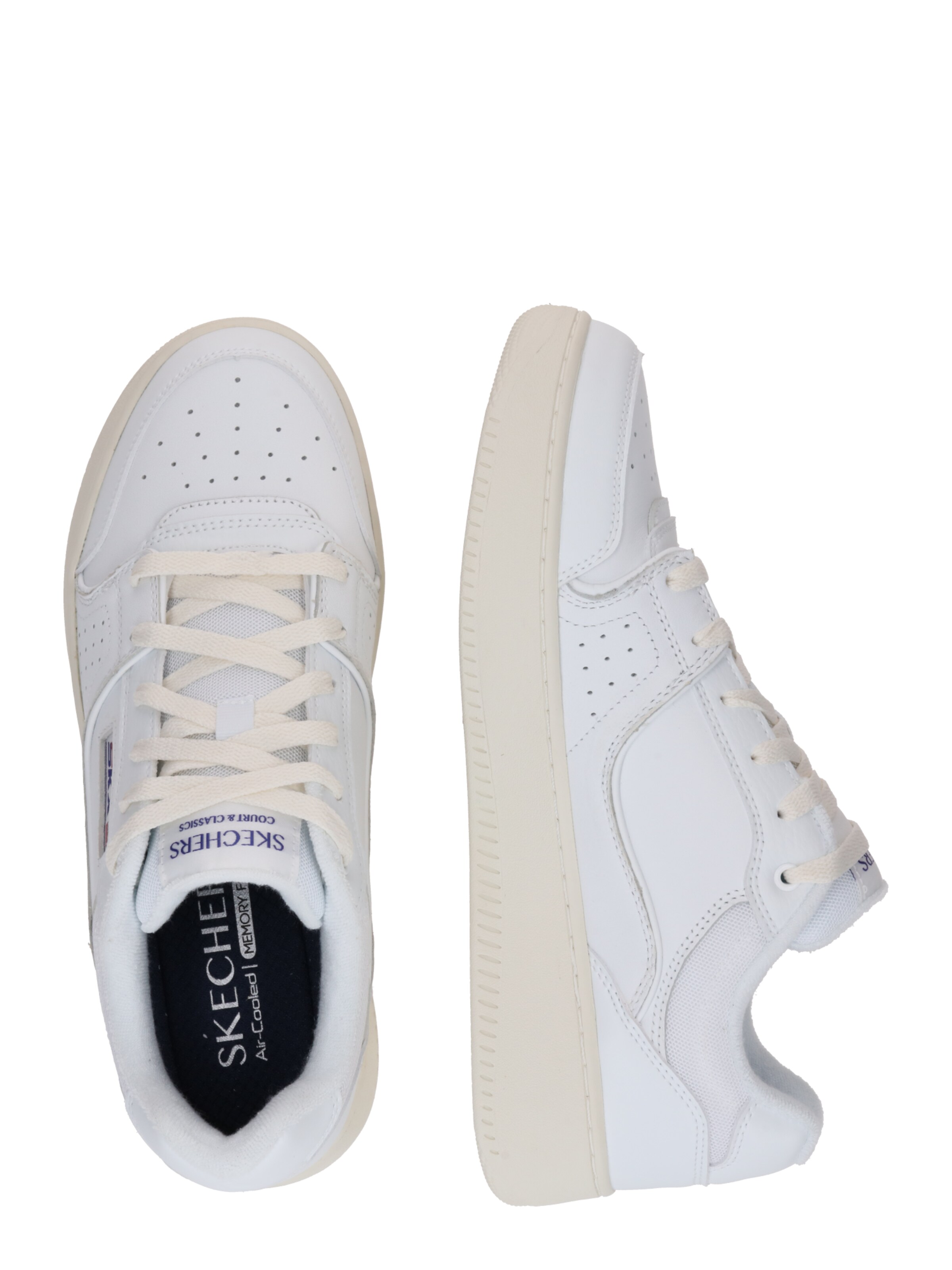 Baskets basses 'SPORT COURT 2.0 - CROWNE' SKECHERS en blanc