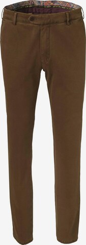 Meyer Hosen Regular Chino Pants in Brown: front