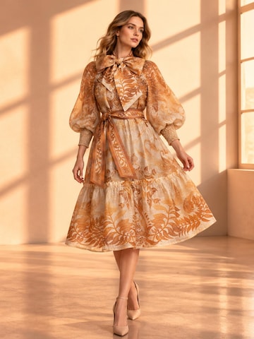 JIORO Dress 'SUNSET' in Yellow