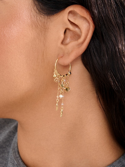 Pilgrim Pendientes ' Prism ' en oro, Vista del producto