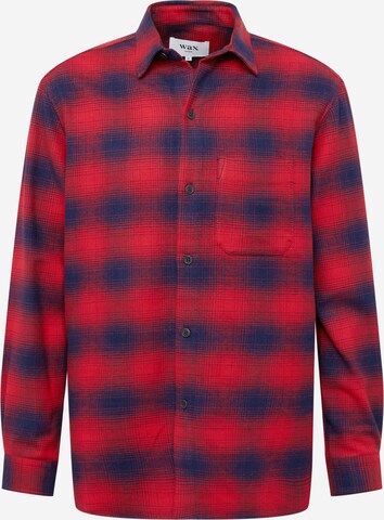 Wax London Klasický střih Košile – červená: přední strana