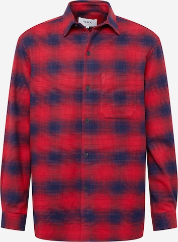 Wax London - Ajuste regular Camisa en rojo: frente