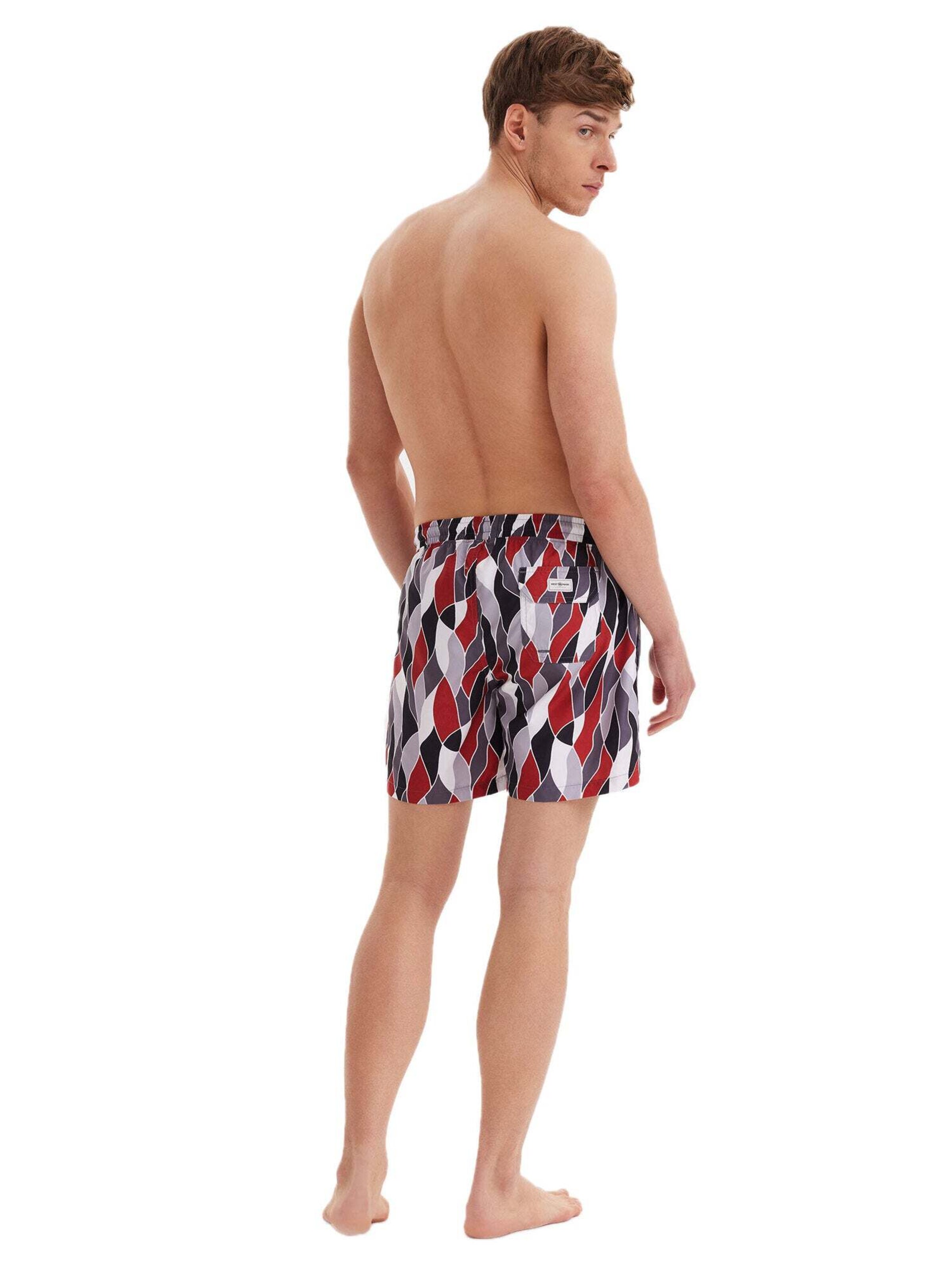 WESTMARK LONDON Badeshorts 'Geometric' i grå