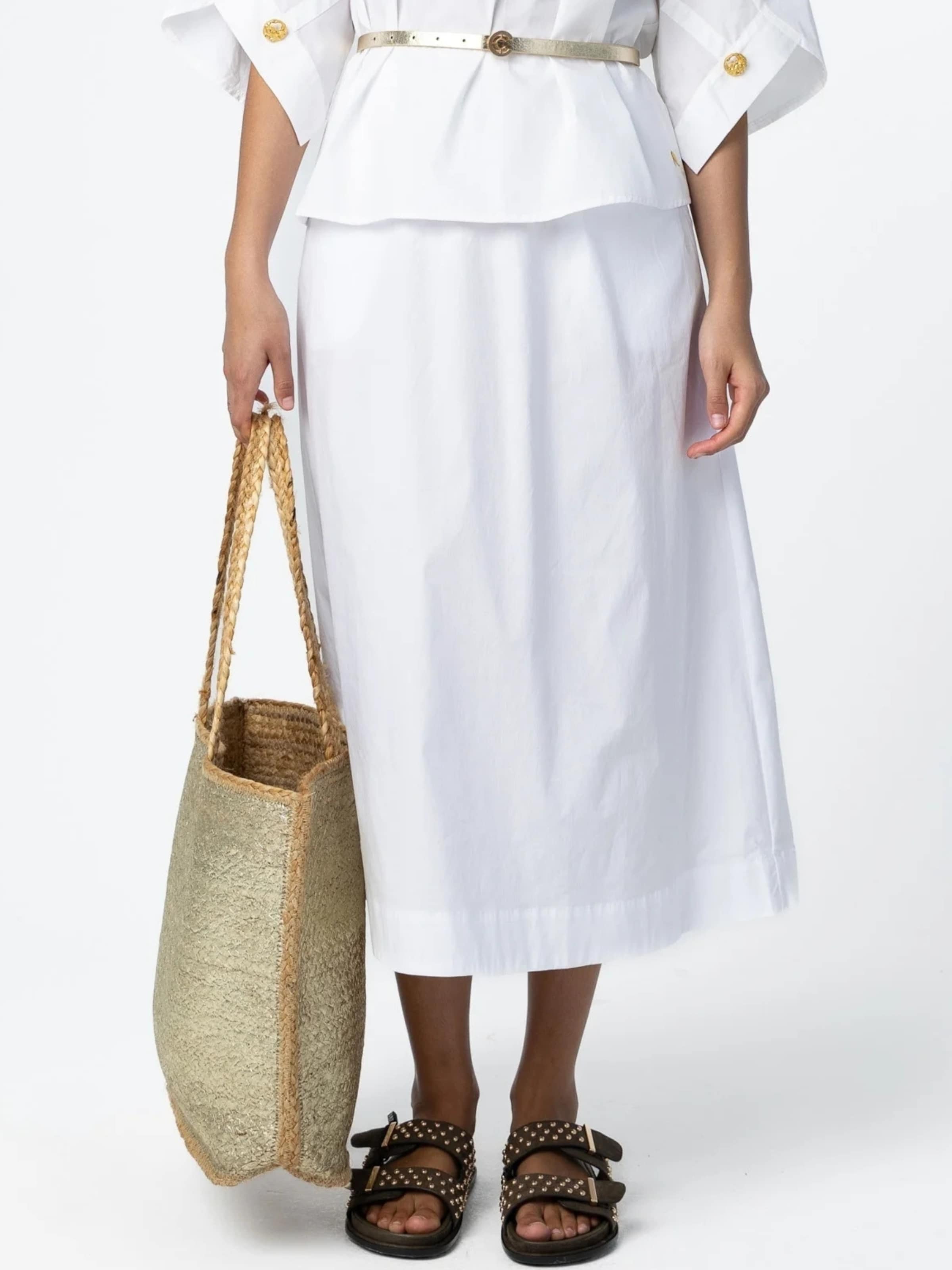 Jupe ' PHOEBE long ' Coster Copenhagen en blanc