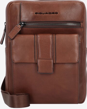 Piquadro Crossbody Bag in Brown: front