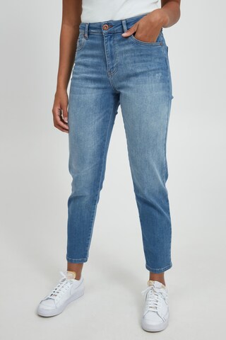 PULZ Jeans Skinny Jeans in Blauw: voorkant