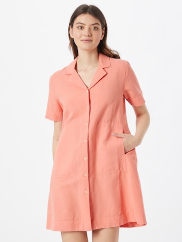 Folk - Vestido camisero en rosa: frente