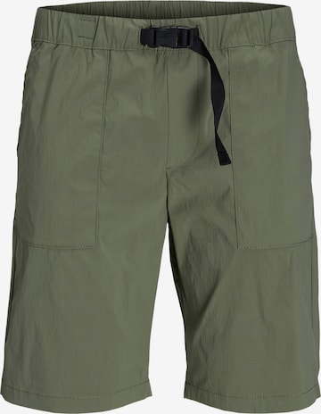 JACK & JONES Regular Trousers 'Juno' in Green: front